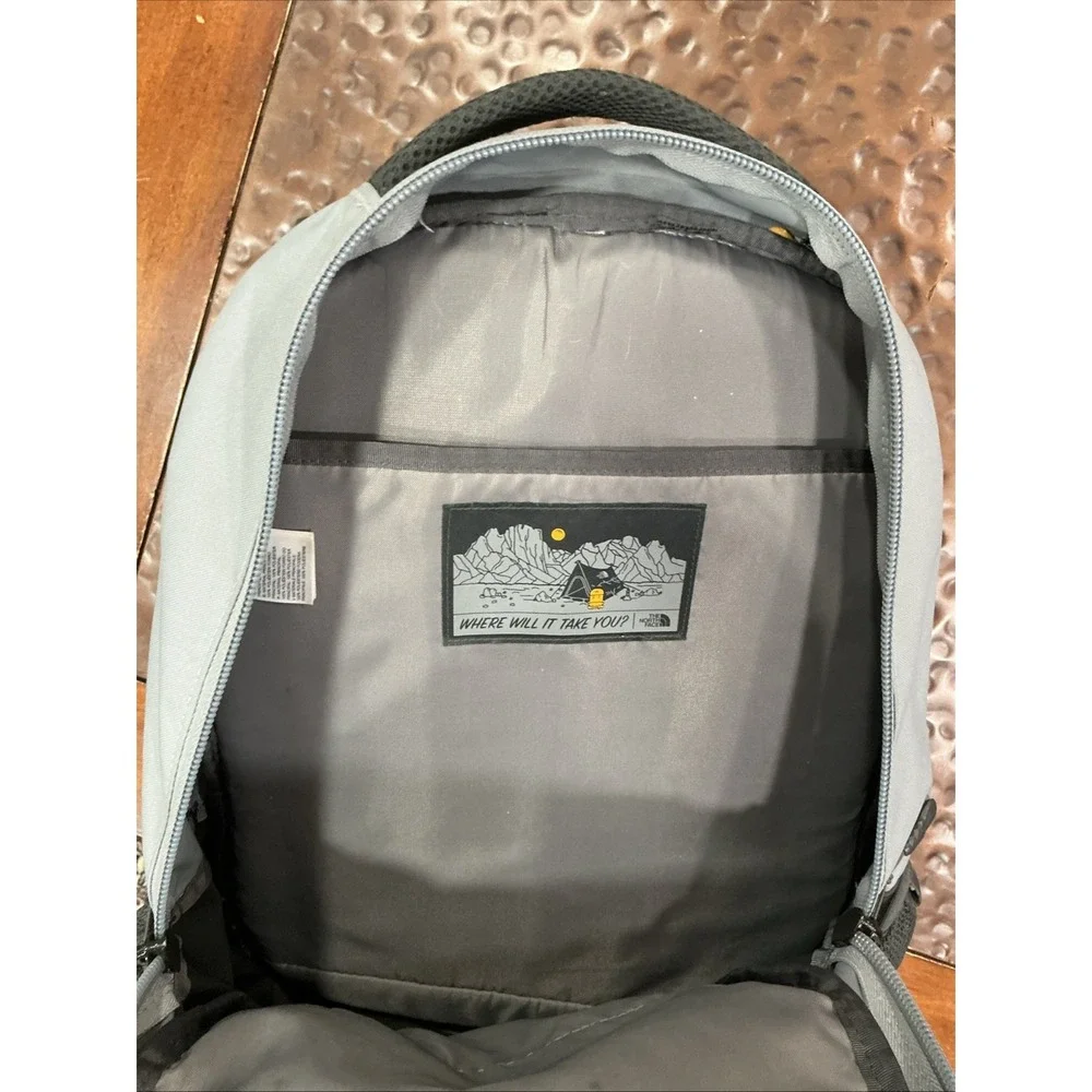 The North Face Groundwork Backpack, Gray, ADP Logo, Travel, School, Hike